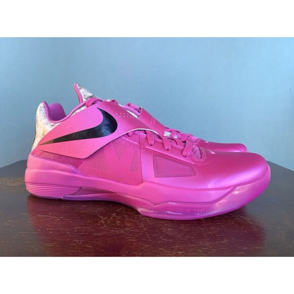 Nike KD 4 "Aunt Pearl" 2024 Pink Basketball Shoes Men's Size 11 HF9098-600 - Picture 2 of 11
